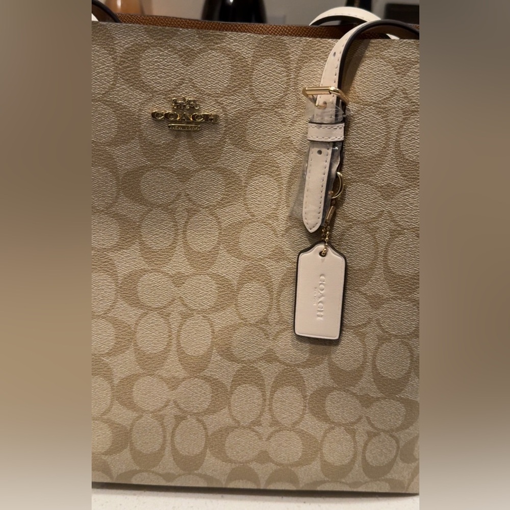 Mollie Tote in signature canvas with Cherry charm 🍒 - Picture 1 of 14